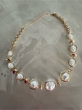 Style & Co. from Macys Gold Tone Pearl Statement Necklace